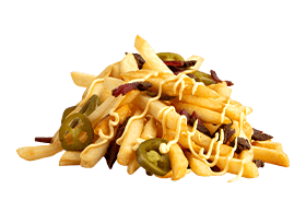 Фото Картофель фри с бастурмой и халапеньо